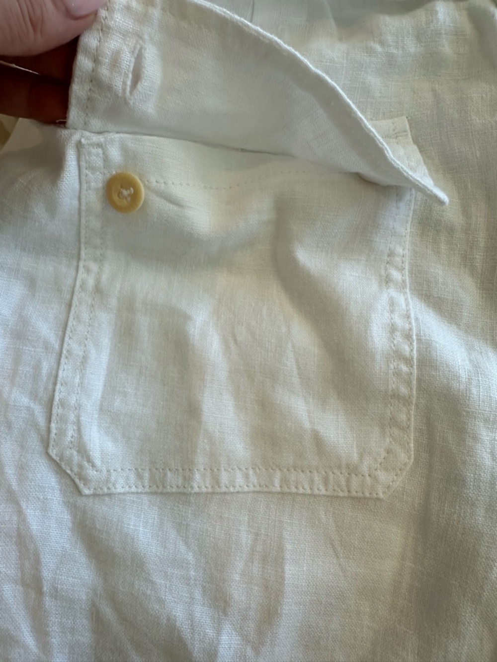 Lauren Ralph Lauren Daviana White Linen Shorts - Picture 10 of 12